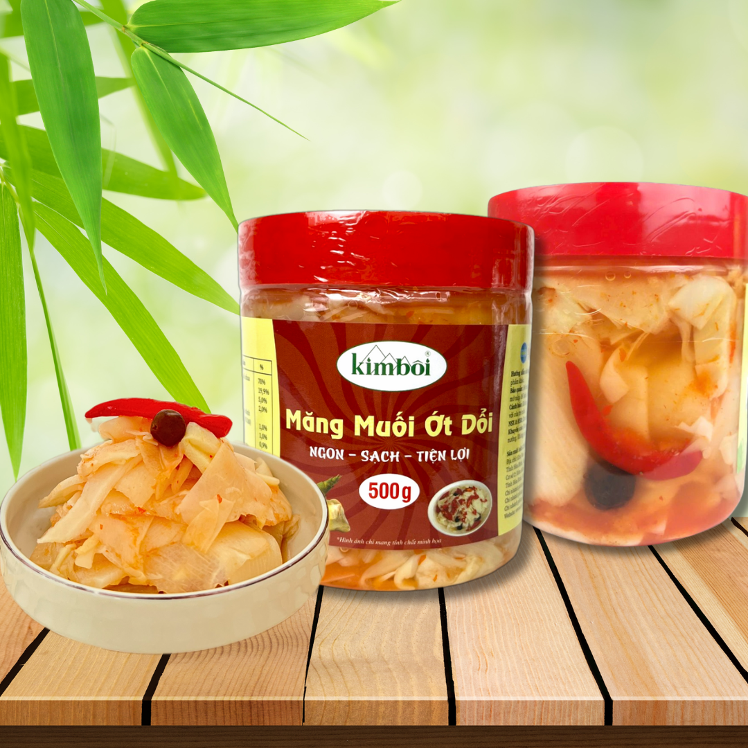 Măng muối ớt dổi 500g Măng muối ớt dổi 500g