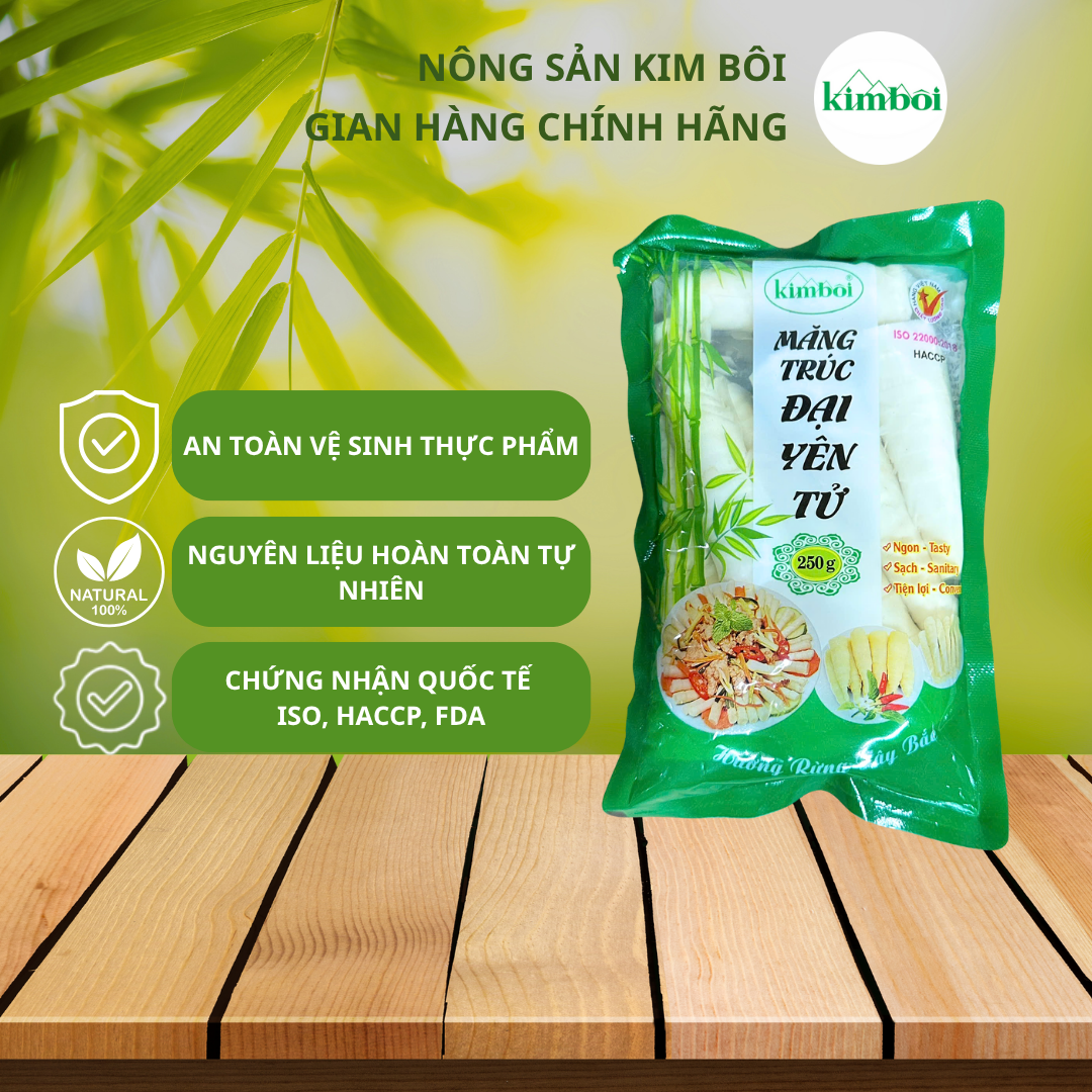 Măng trúc đại Yên Tử 250g Kim Bôi Măng trúc đại Yên Tử 250g