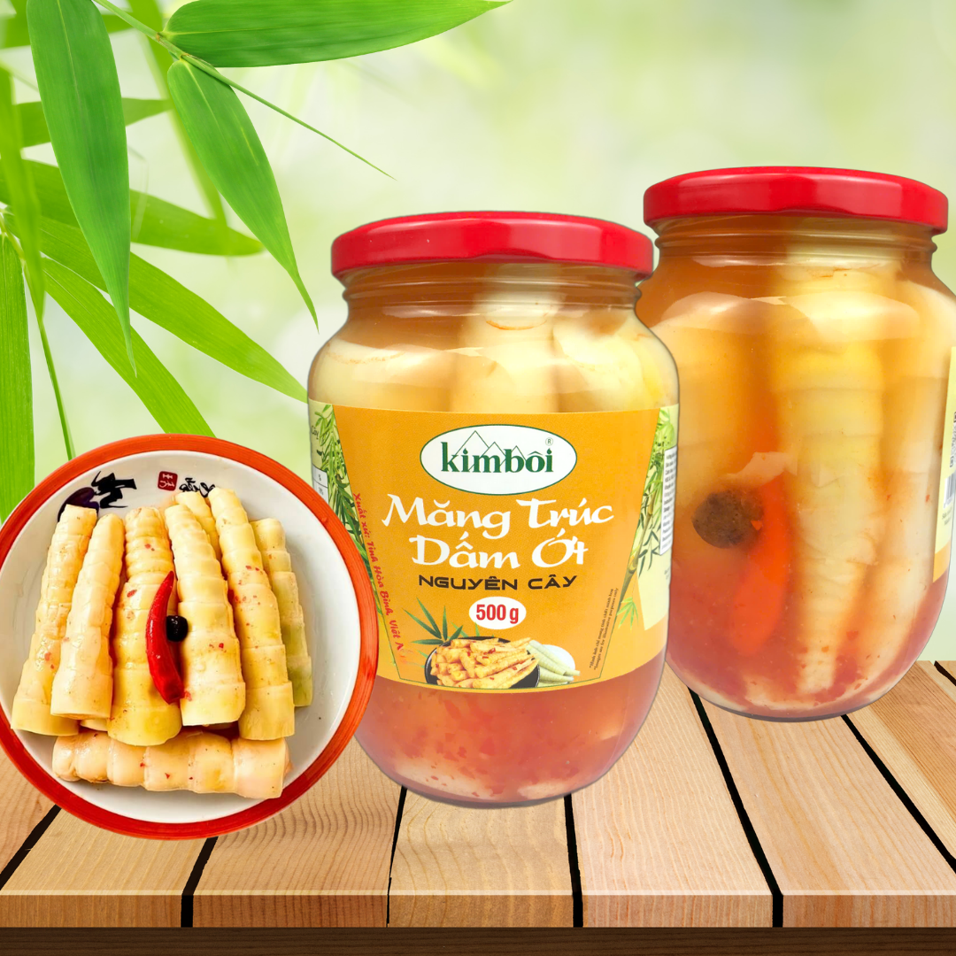 Măng trúc dấm ớt nguyên cây 500g Măng trúc dấm ớt nguyên cây 500g