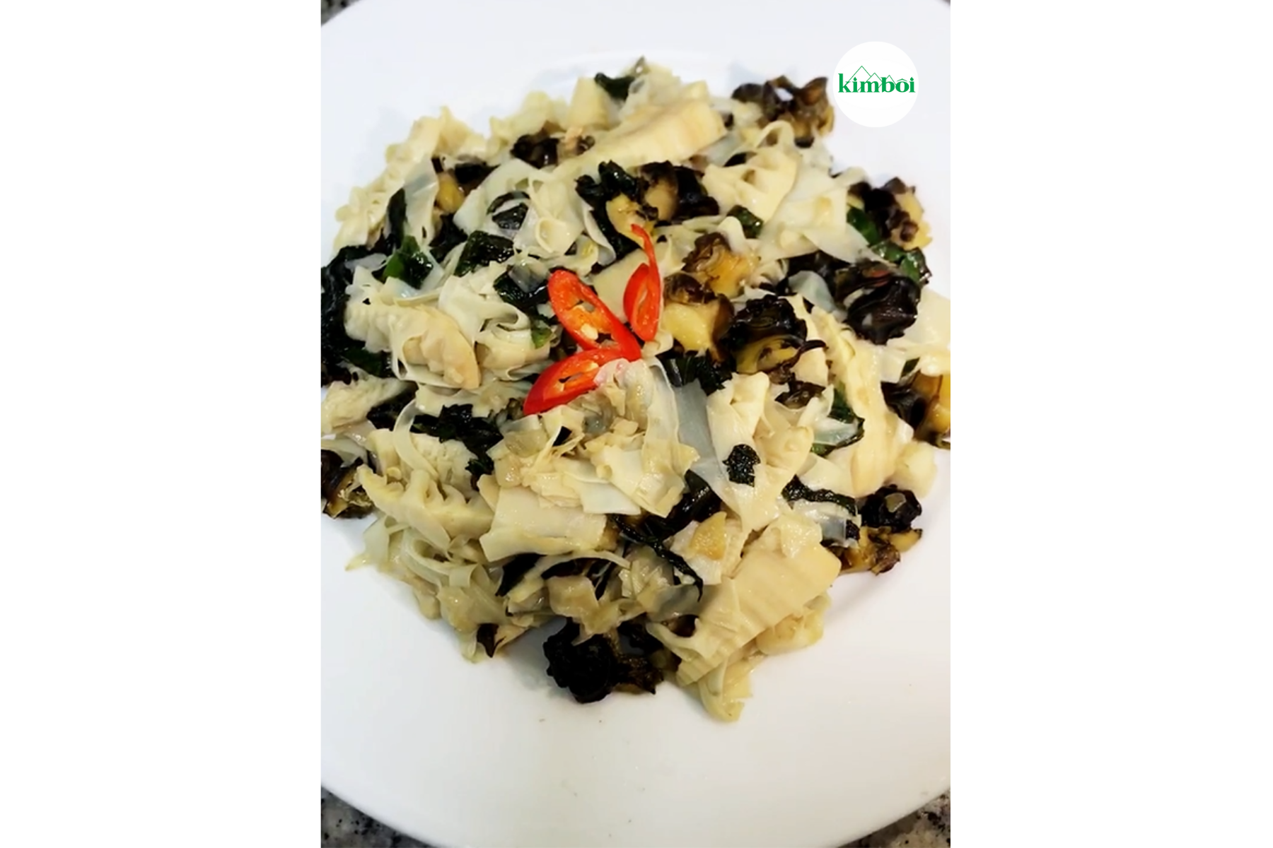 Ốc xào măng