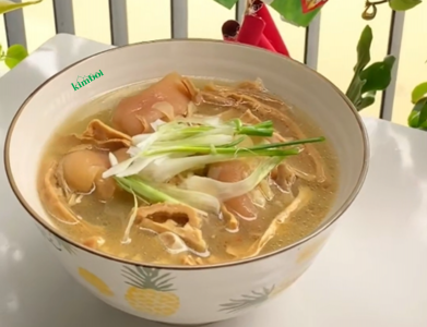 Chân giò hầm măng sợi khô Kim Bôi – Mềm béo, đậm vị bữa cơm gia đình