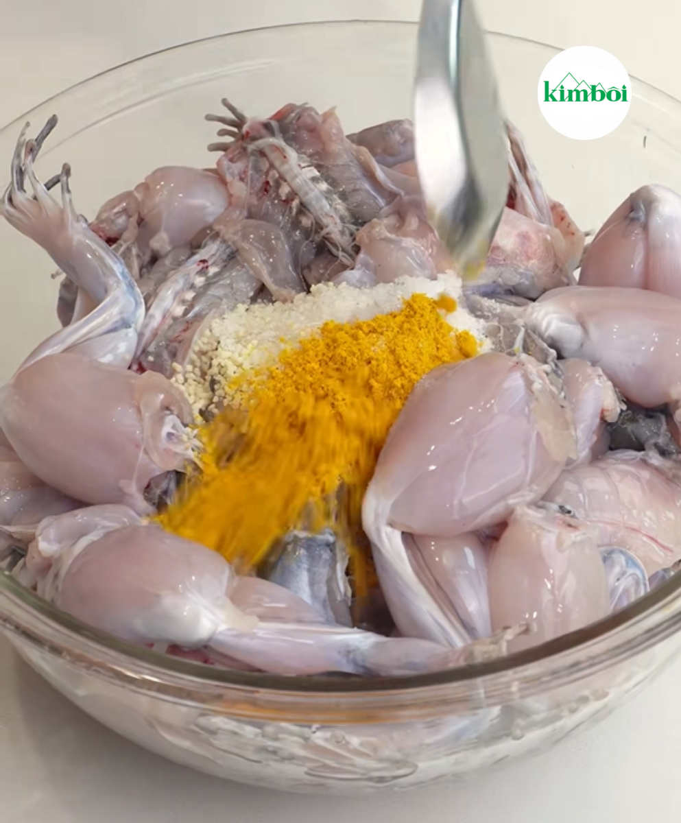 Ướp thịt ếch