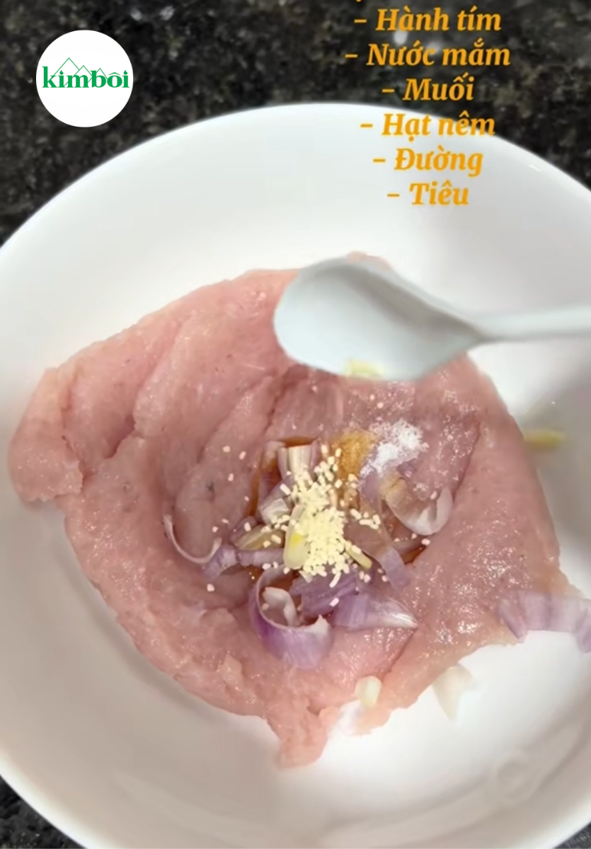 Chả cá xay nhuyễn