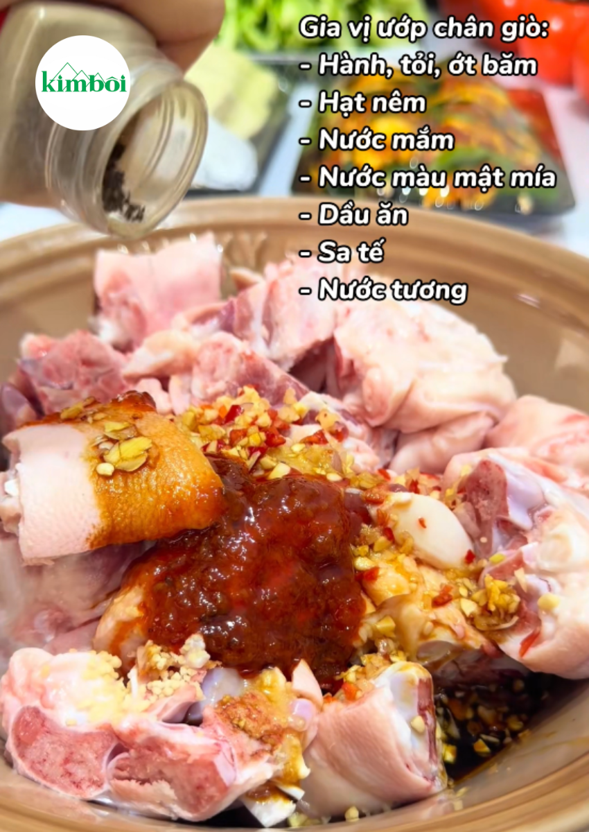 Gia vị ướp chân giò